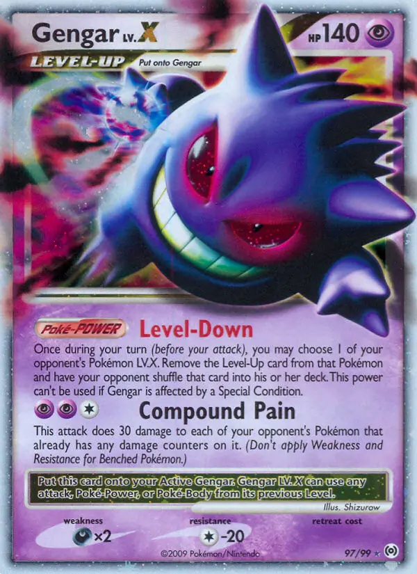 Gengar LV.X 97 — the most expensive Arceus card