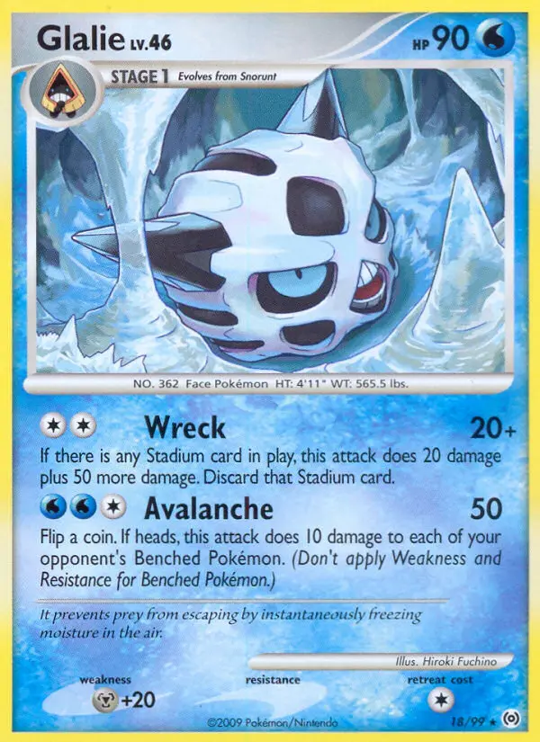 Glalie 18 — Arceus 18, Normal finish