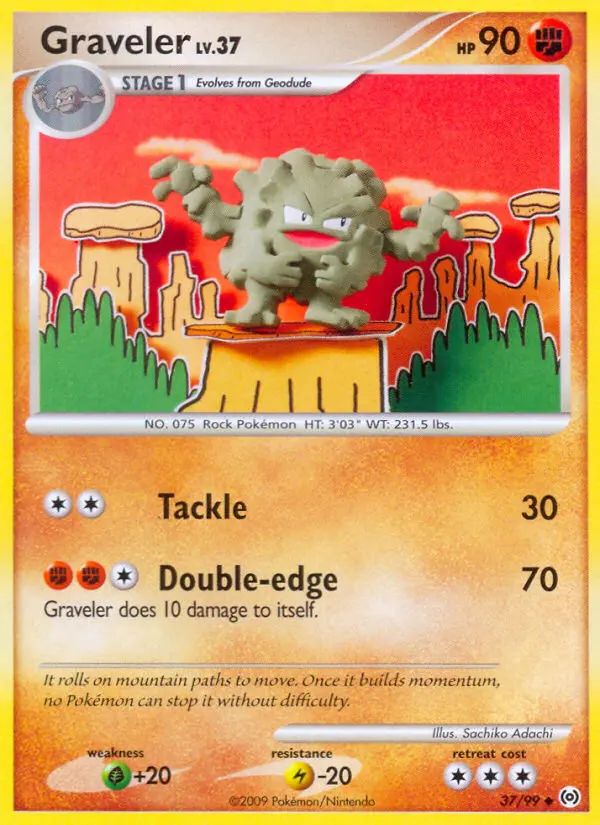 Graveler 37 card from Arceus
