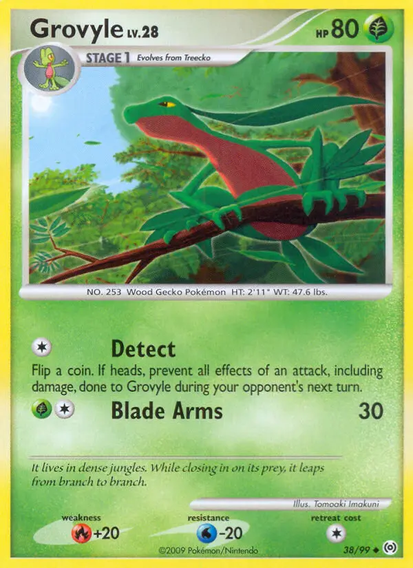 Grovyle 38 card from Arceus