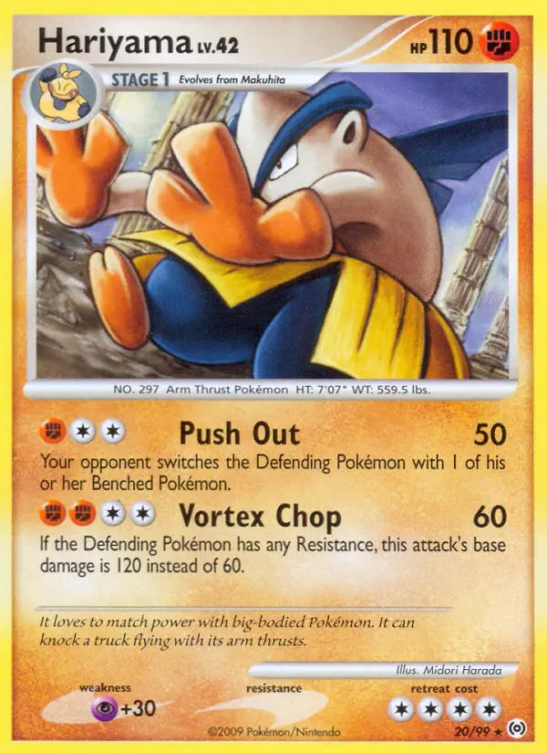 Hariyama 20 — Arceus 20, Normal finish
