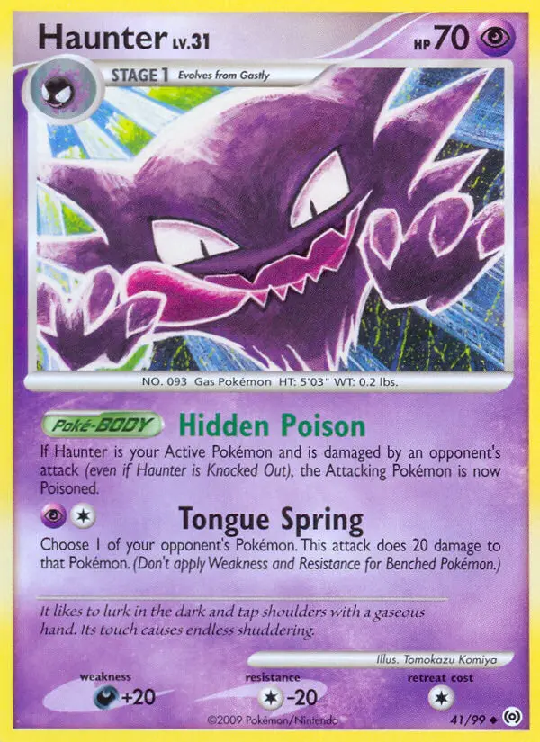 Haunter 41 card from Arceus