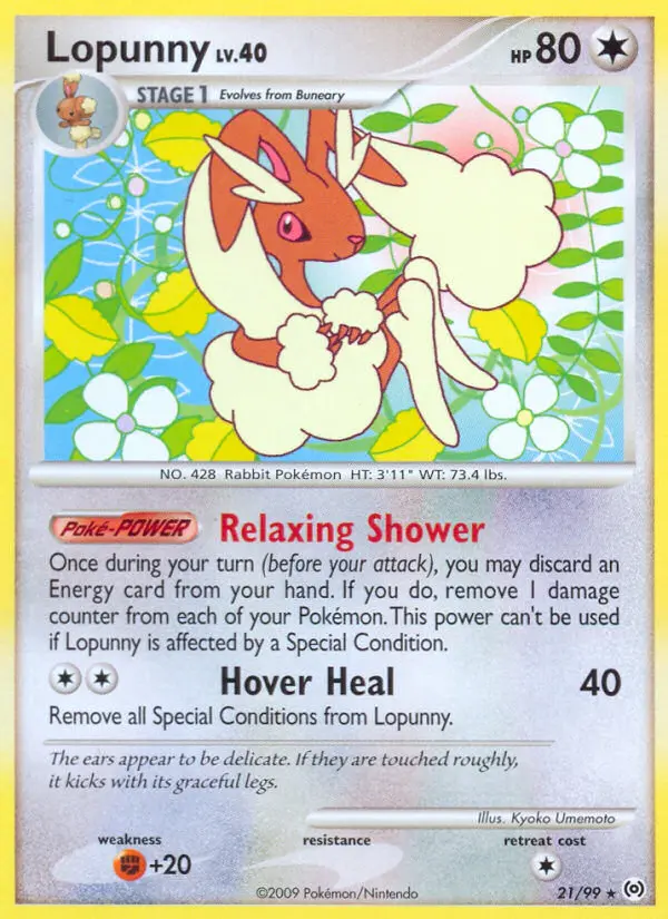 Lopunny 21 card from Arceus