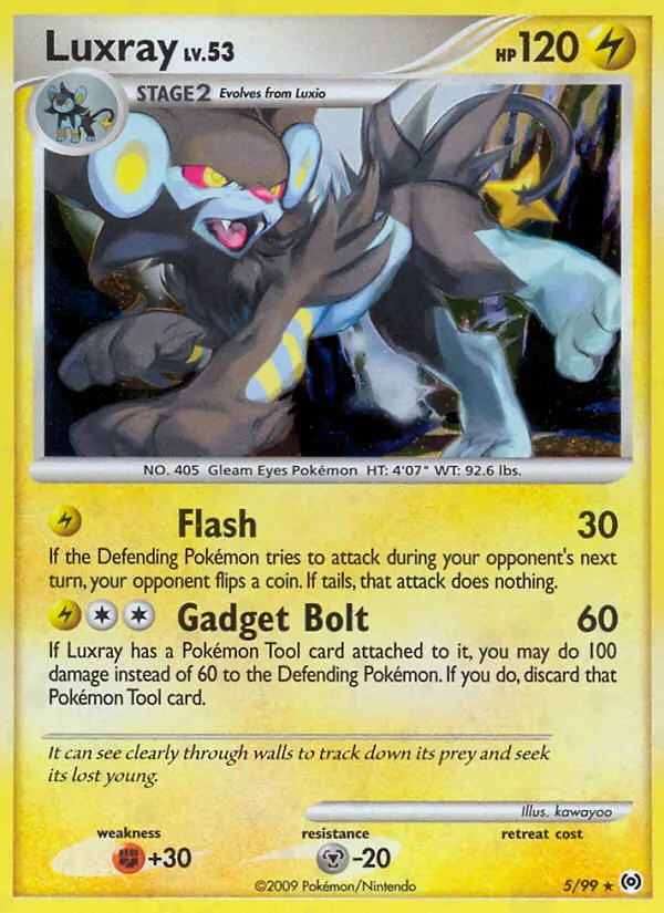 Luxray 5 — Arceus 5, Holofoil finish