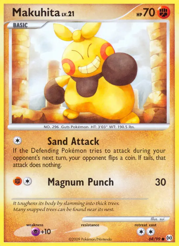 Makuhita 68 card from Arceus