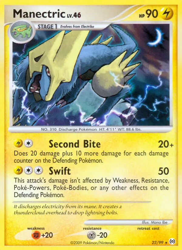Manectric 22 card from Arceus