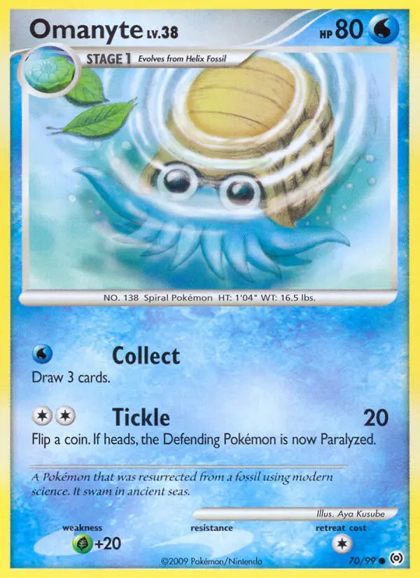 Omanyte 70 — Arceus 70, Normal finish