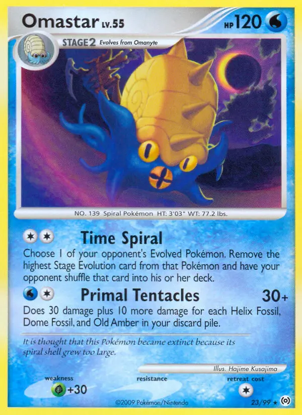 Omastar 23 — Arceus 23, Normal finish