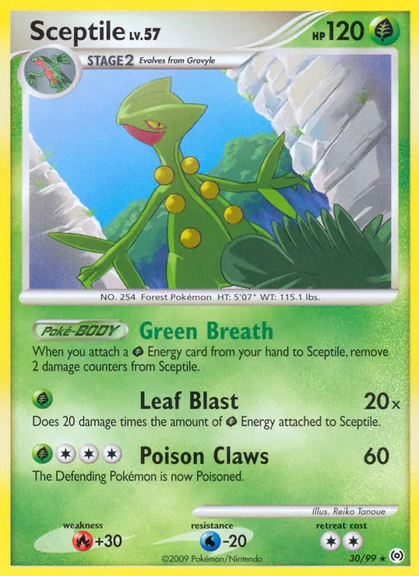 Sceptile 30 card from Arceus