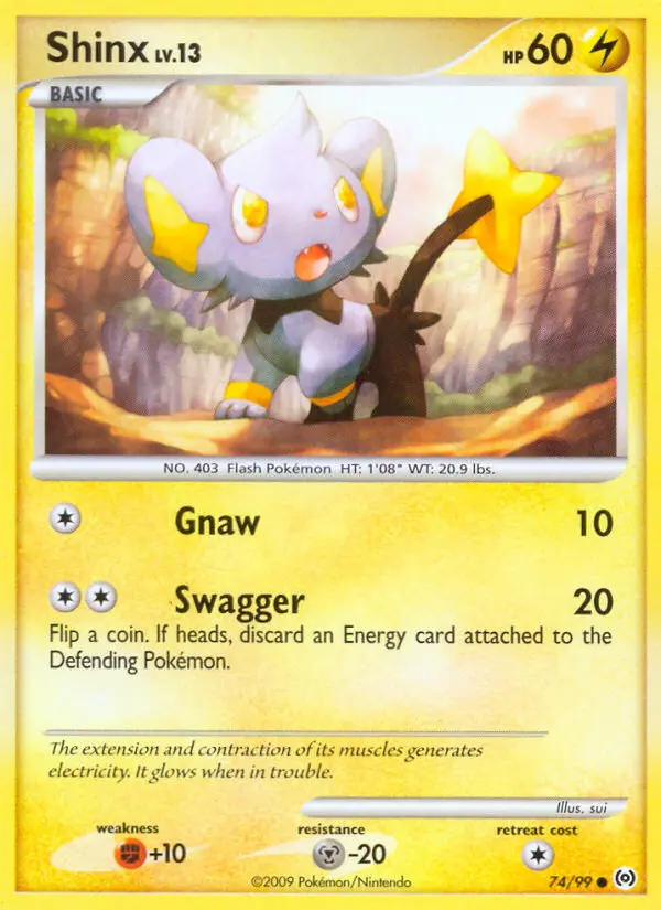 Shinx 74 card from Arceus