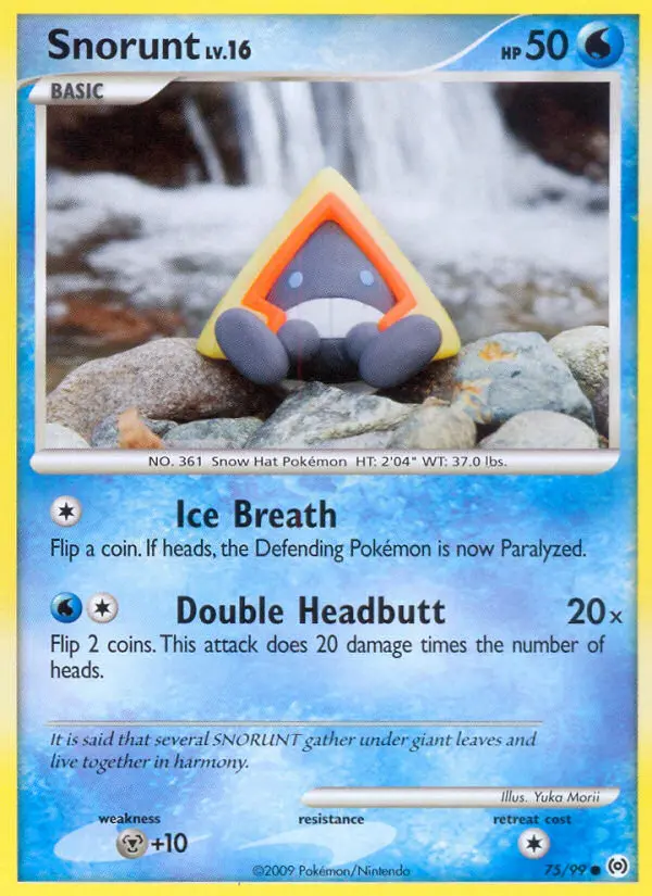 Snorunt 75 card from Arceus