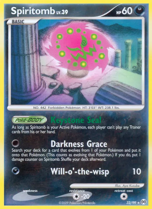 Spiritomb 32 card from Arceus