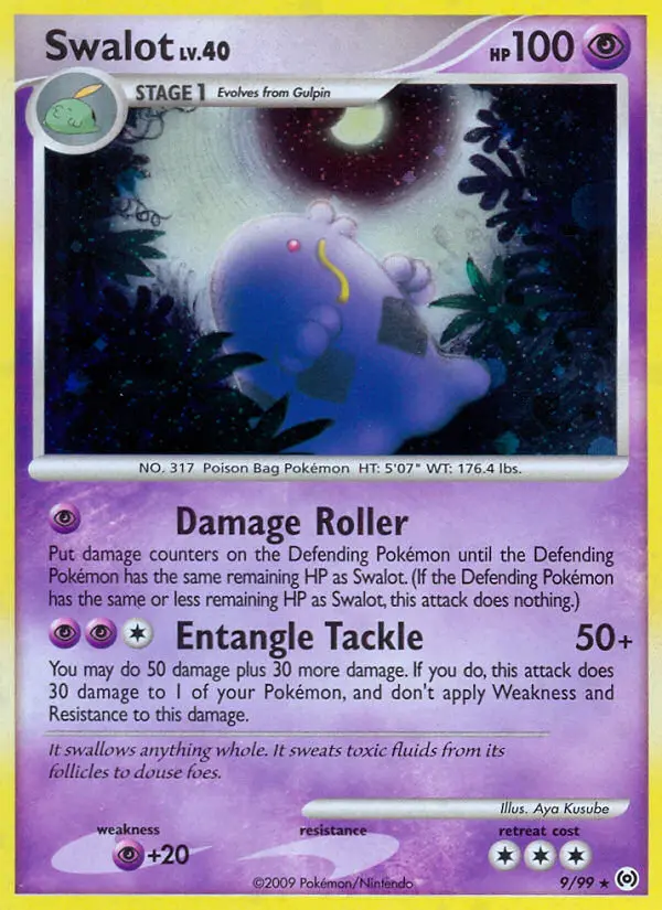 Swalot 9 card from Arceus