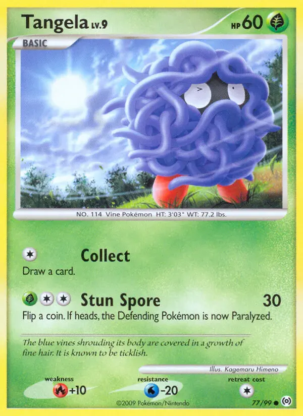 Tangela 77 card from Arceus