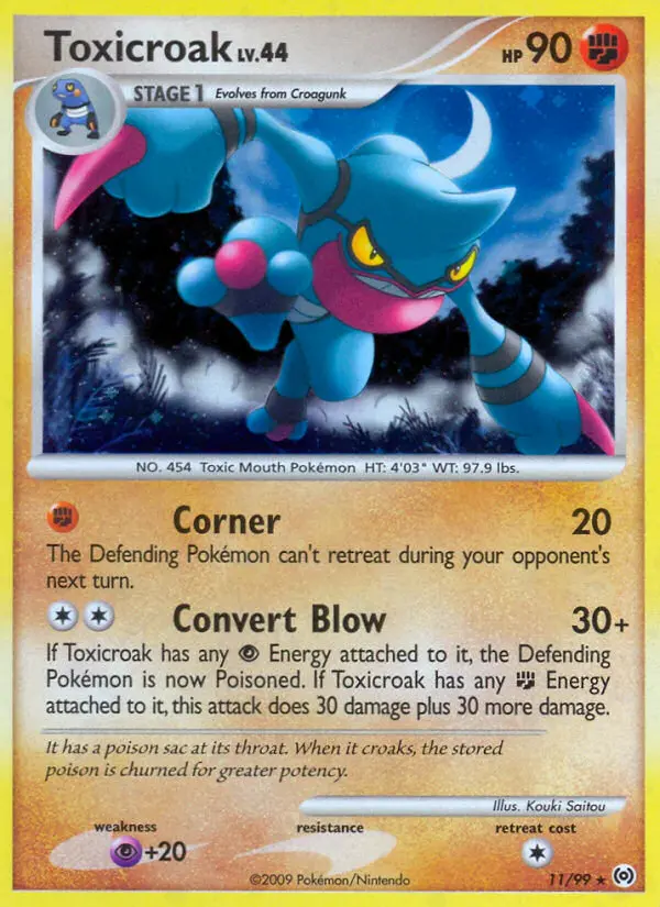 Toxicroak 11 — Arceus 11, Holofoil finish