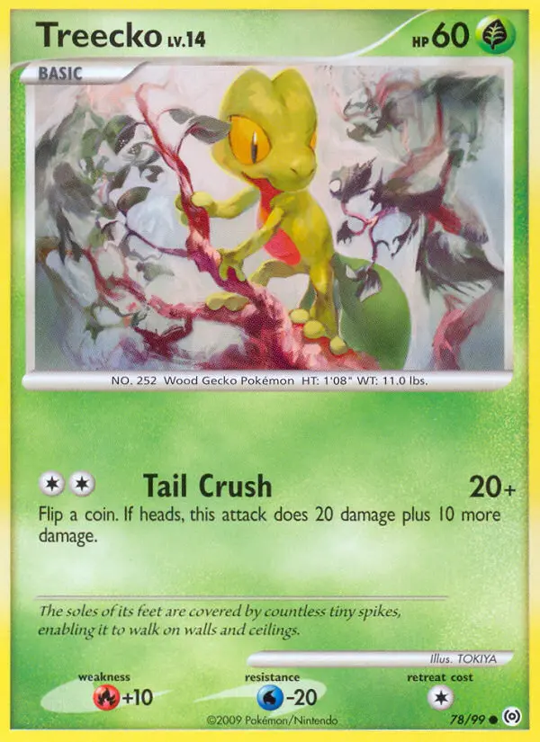 Treecko 78 card from Arceus