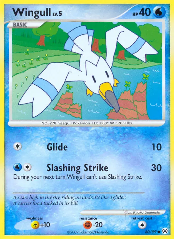 Wingull 80 card from Arceus