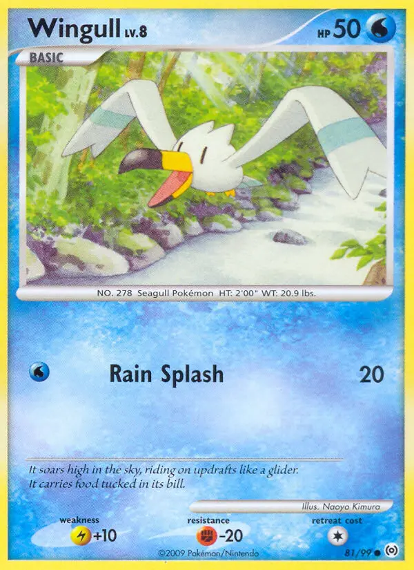 Wingull 81 card from Arceus