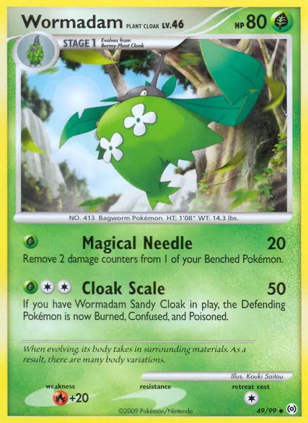 Wormadam Plant Cloak 49 card from Arceus