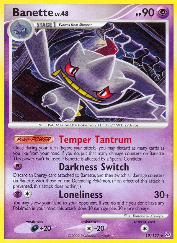 Banette 19 card from Platinum
