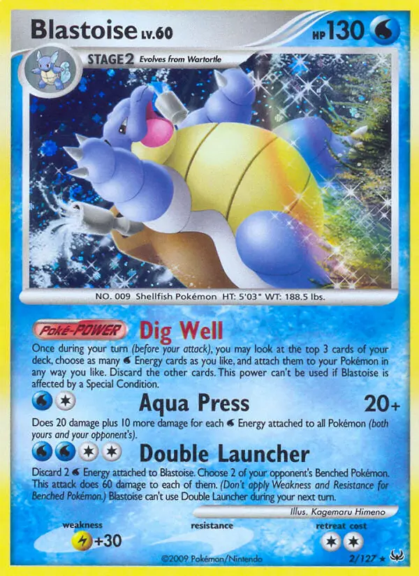 Blastoise 2 card from Platinum