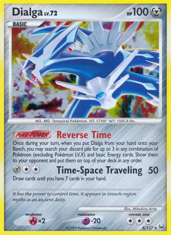 Dialga 5 — Platinum 5, Holofoil finish