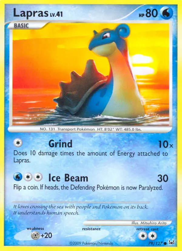 Lapras 79 card from Platinum