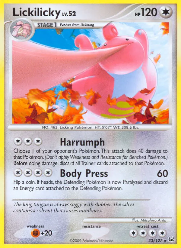 Lickilicky 33 — Platinum 33, Normal finish