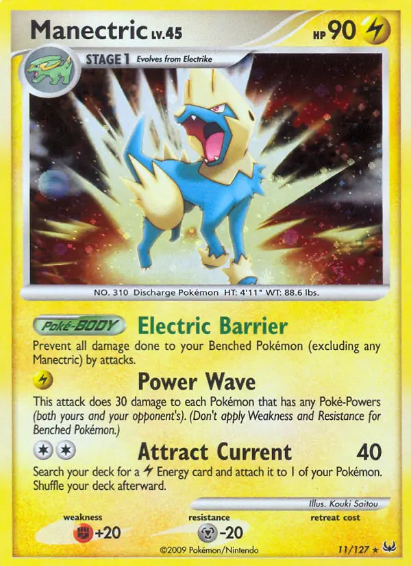 Manectric 11 card from Platinum