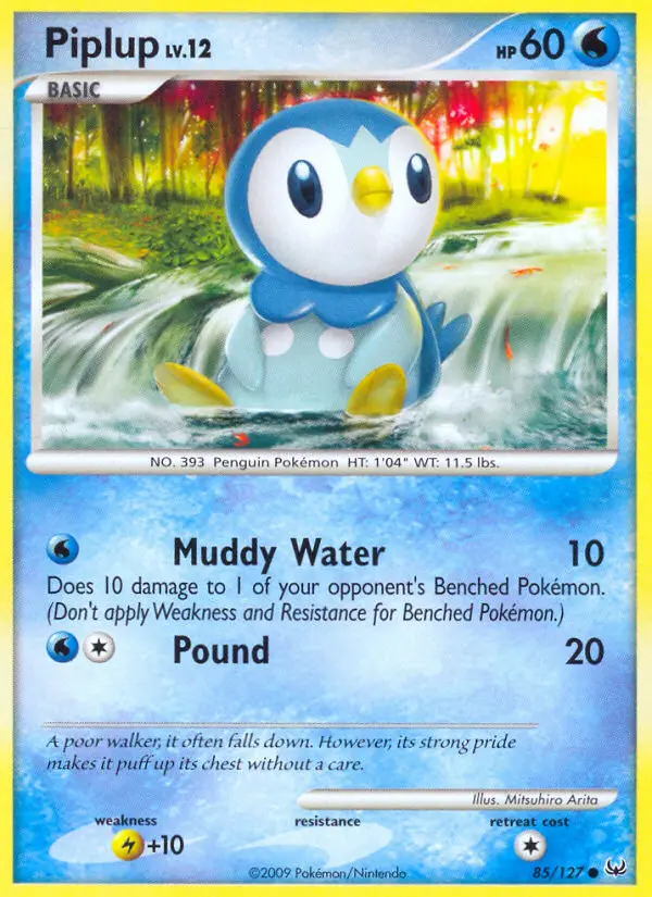 Piplup 85 card from Platinum