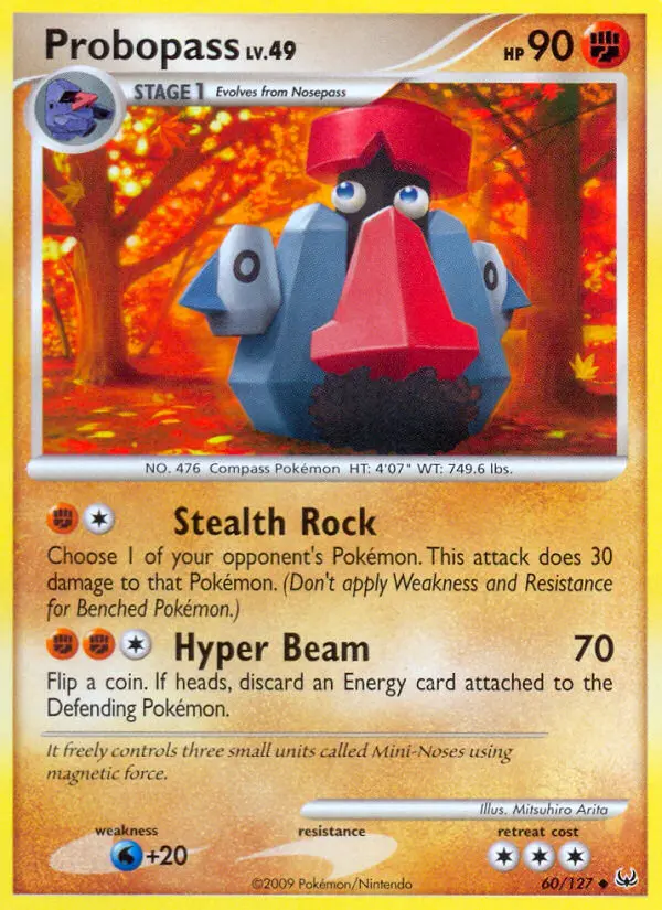 Probopass 60 card from Platinum