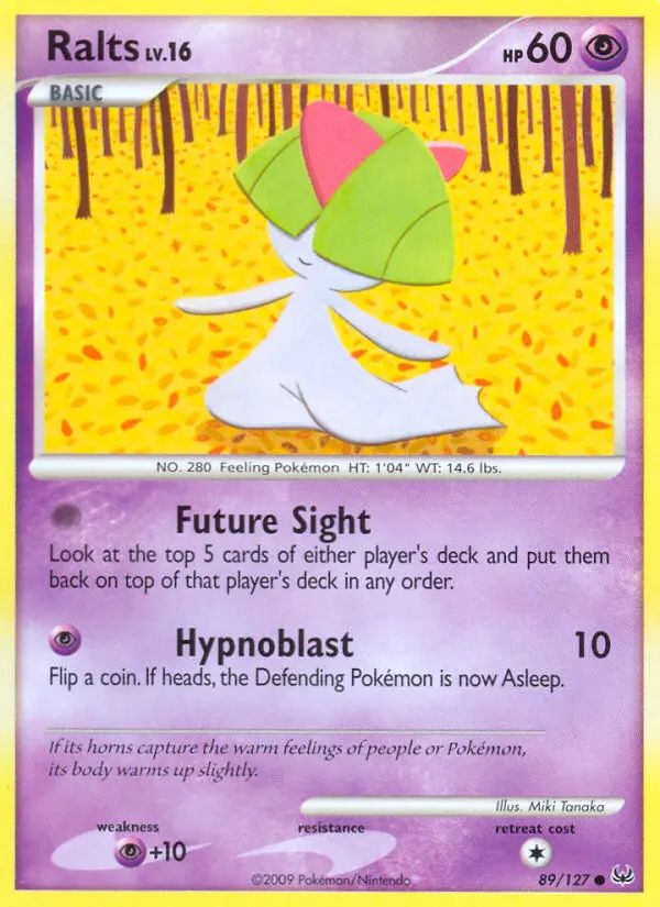 Ralts 89 card from Platinum