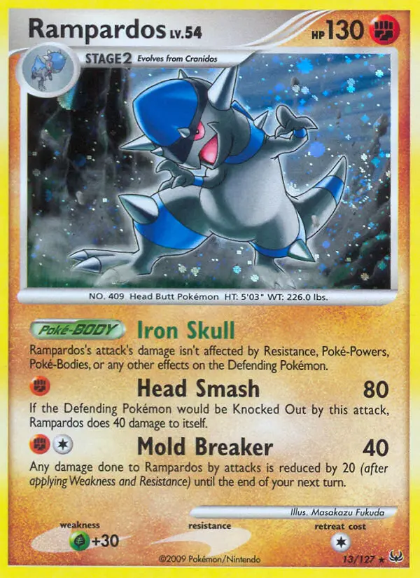 Rampardos 13 card from Platinum