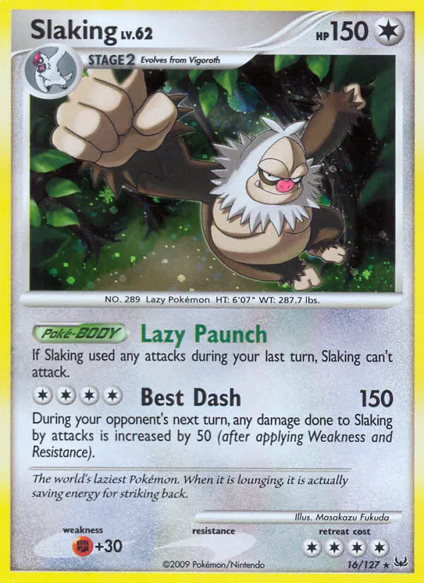Slaking 16 card from Platinum