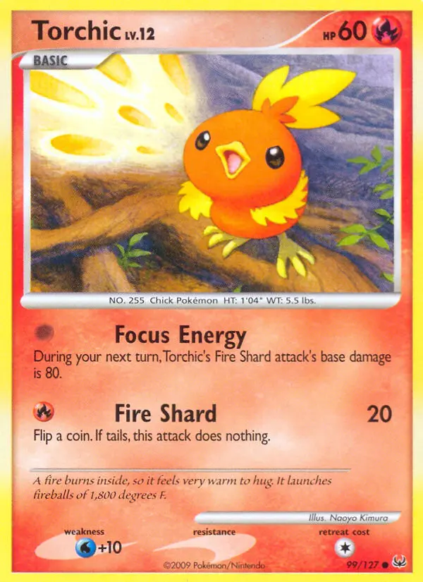 Torchic 99 card from Platinum