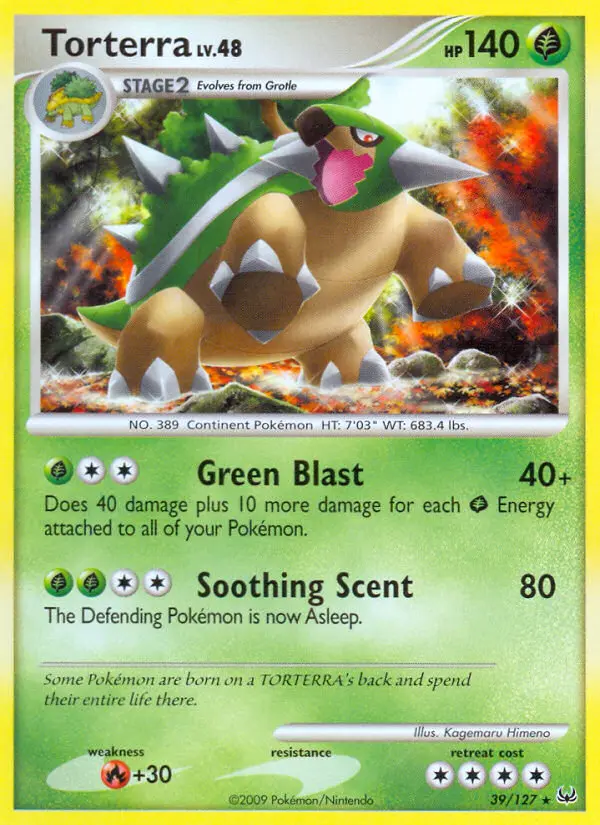 Torterra 39 card from Platinum