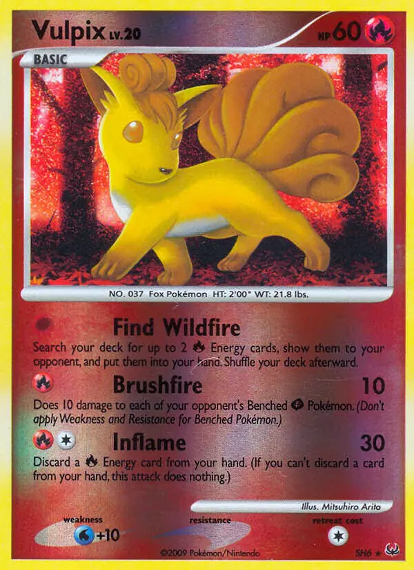 Vulpix SH6 card from Platinum