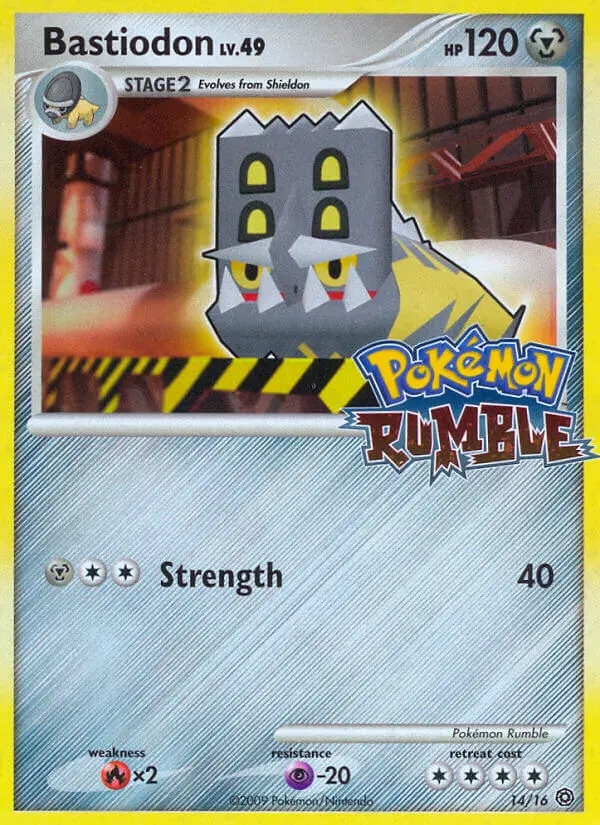 Bastiodon 14 card from Pokémon Rumble