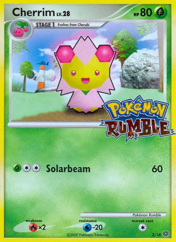 Cherrim 2 card from Pokémon Rumble