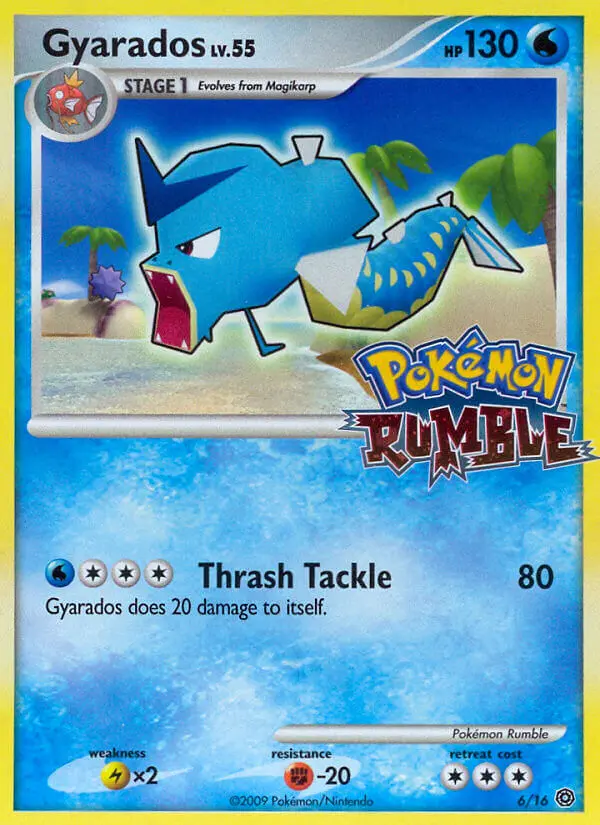 Gyarados 6 card from Pokémon Rumble