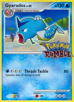 Gyarados 6 — shown as an example of the Reverse Holofoil finish