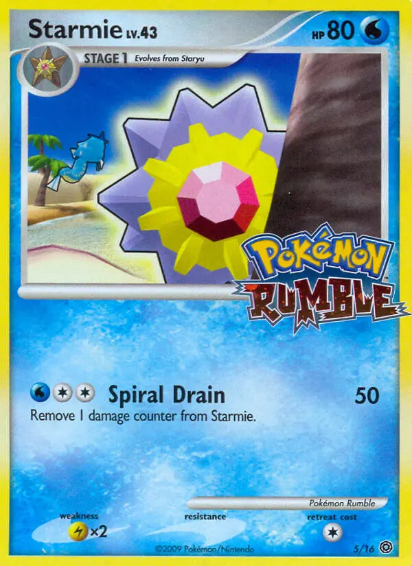 Starmie 5 — Pokémon Rumble 5, Normal finish