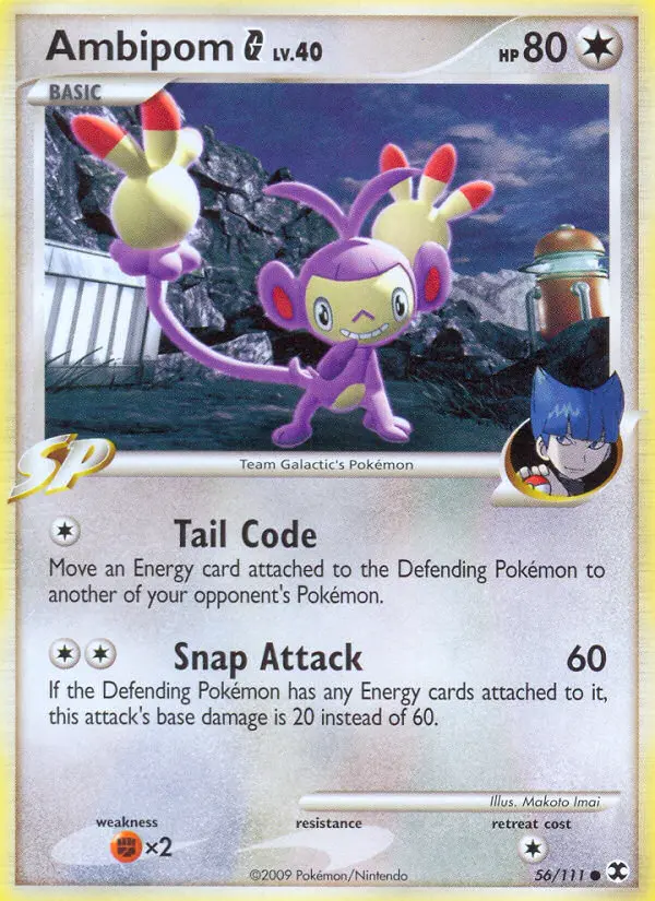 Ambipom G 56 card from Rising Rivals