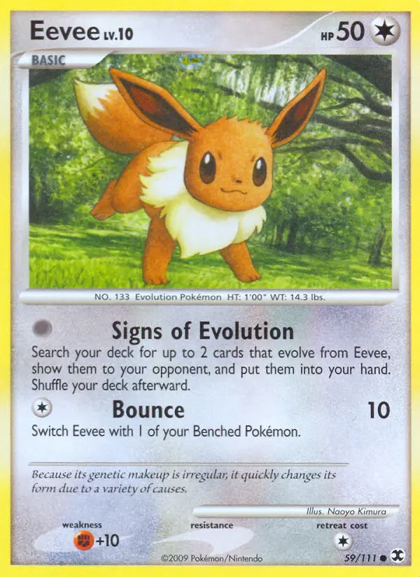 Eevee 59 card from Rising Rivals