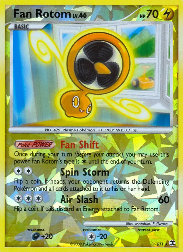 Fan Rotom RT1 card from Rising Rivals