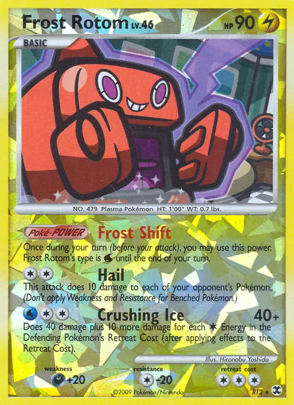 Frost Rotom RT2 card from Rising Rivals