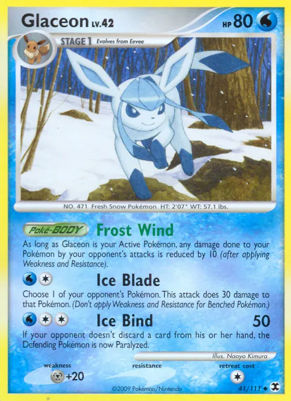 Glaceon 41 card from Rising Rivals
