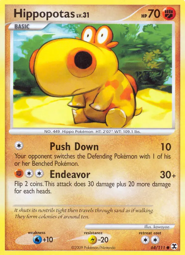 Hippopotas 64 card from Rising Rivals