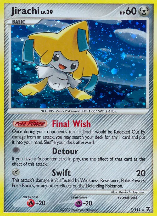 Jirachi 7 card from Rising Rivals