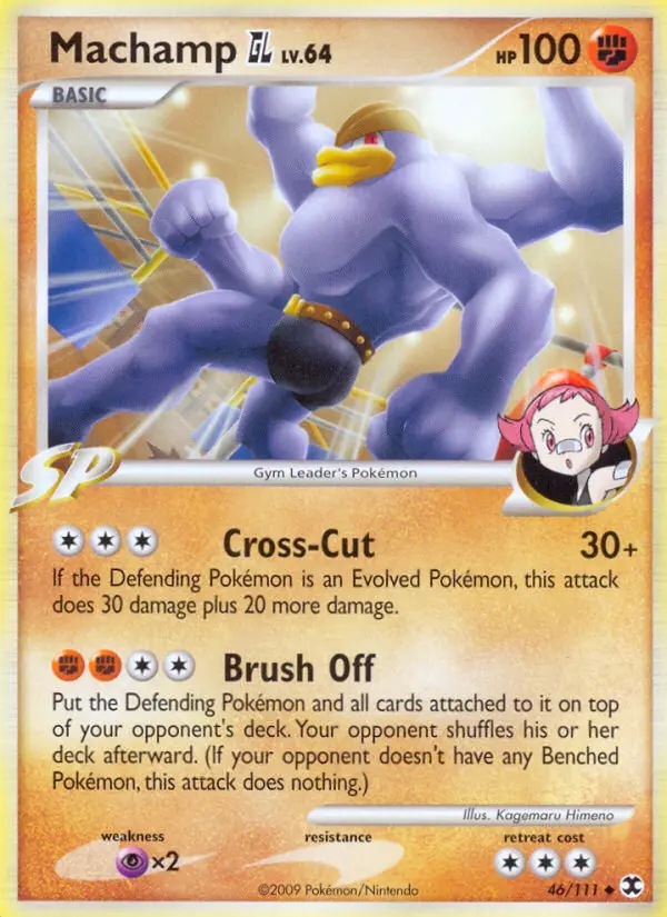 Machamp GL 46 card from Rising Rivals